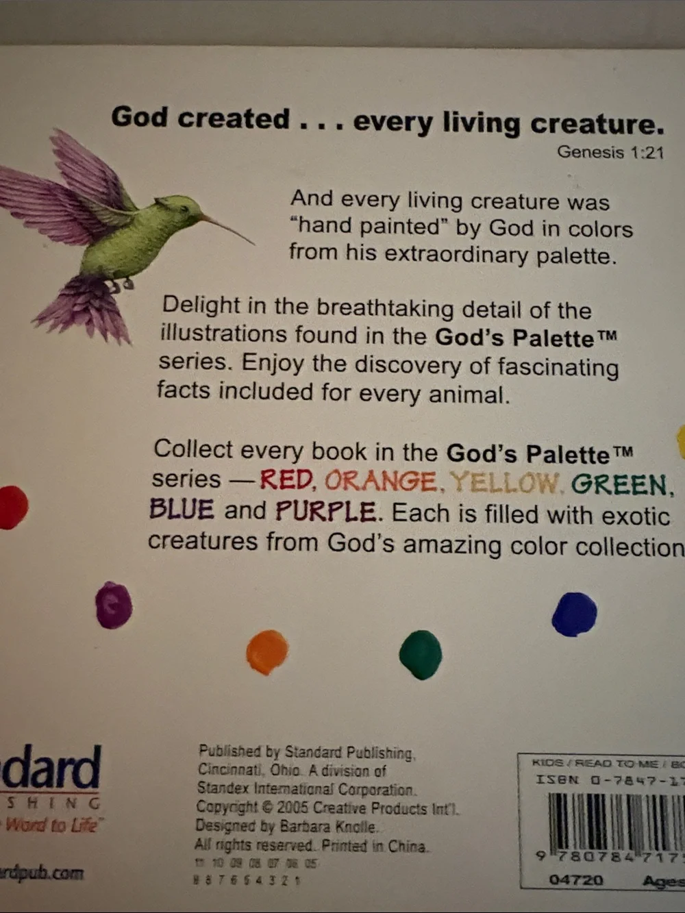 GREEN Board Book - Children's Reptile Color Book